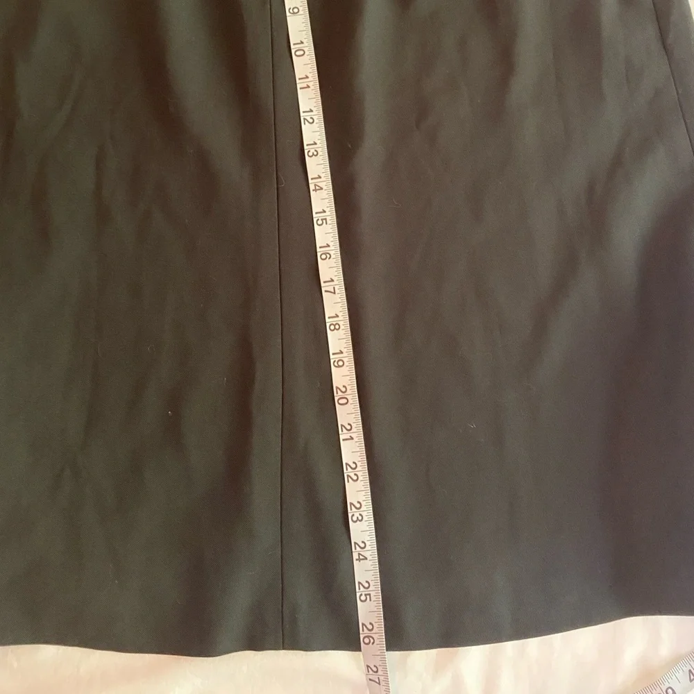 🆕 CLUB MONACO Borrem Black Wool Blend A-Line Skirt SZ 12